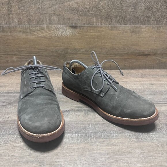 Brooks Brothers Gray Suede Oxford Shoes Men's Size 11 - Picture 6 of 7
